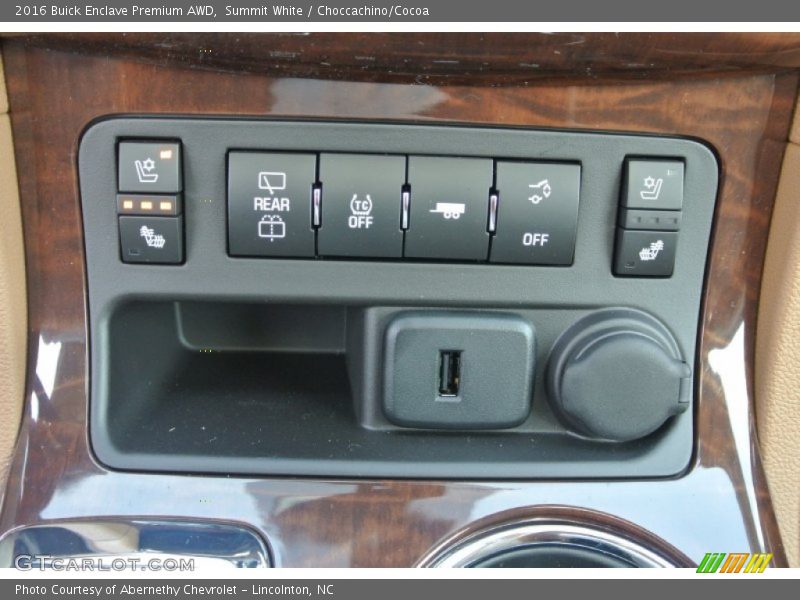 Summit White / Choccachino/Cocoa 2016 Buick Enclave Premium AWD