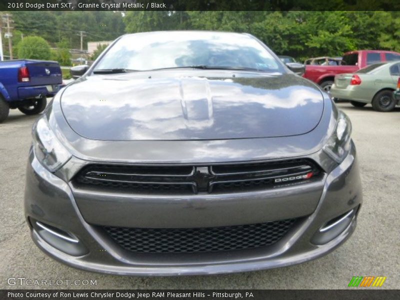 Granite Crystal Metallic / Black 2016 Dodge Dart SXT