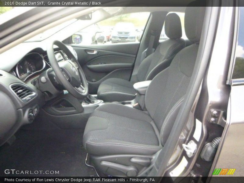 Granite Crystal Metallic / Black 2016 Dodge Dart SXT