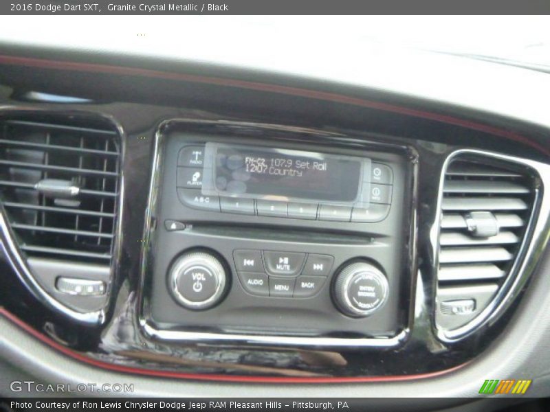 Granite Crystal Metallic / Black 2016 Dodge Dart SXT