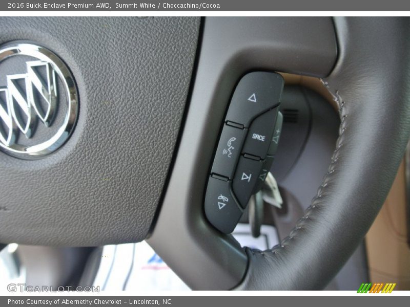 Summit White / Choccachino/Cocoa 2016 Buick Enclave Premium AWD
