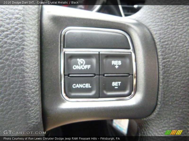 Granite Crystal Metallic / Black 2016 Dodge Dart SXT