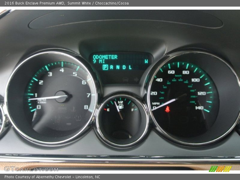 Summit White / Choccachino/Cocoa 2016 Buick Enclave Premium AWD