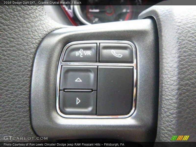 Granite Crystal Metallic / Black 2016 Dodge Dart SXT