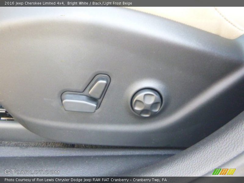 Bright White / Black/Light Frost Beige 2016 Jeep Cherokee Limited 4x4