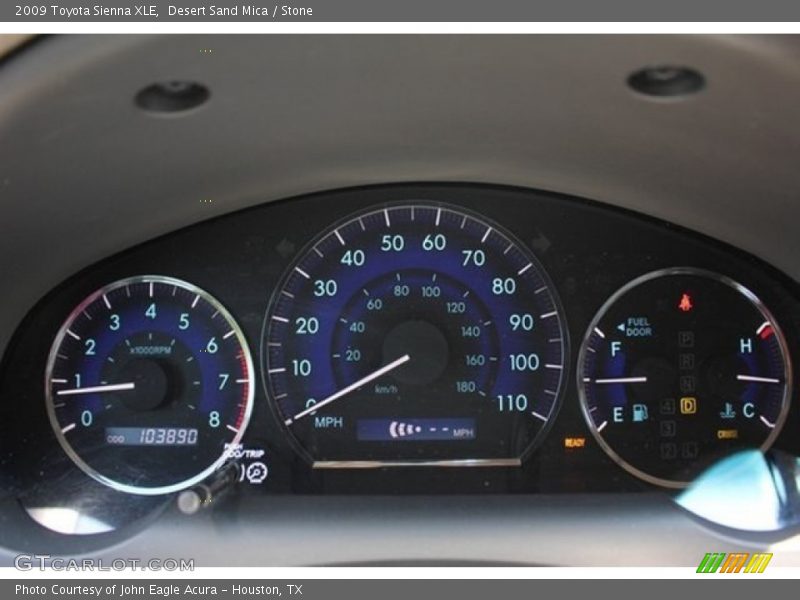 Desert Sand Mica / Stone 2009 Toyota Sienna XLE