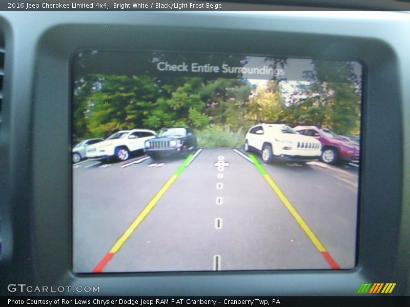 Bright White / Black/Light Frost Beige 2016 Jeep Cherokee Limited 4x4