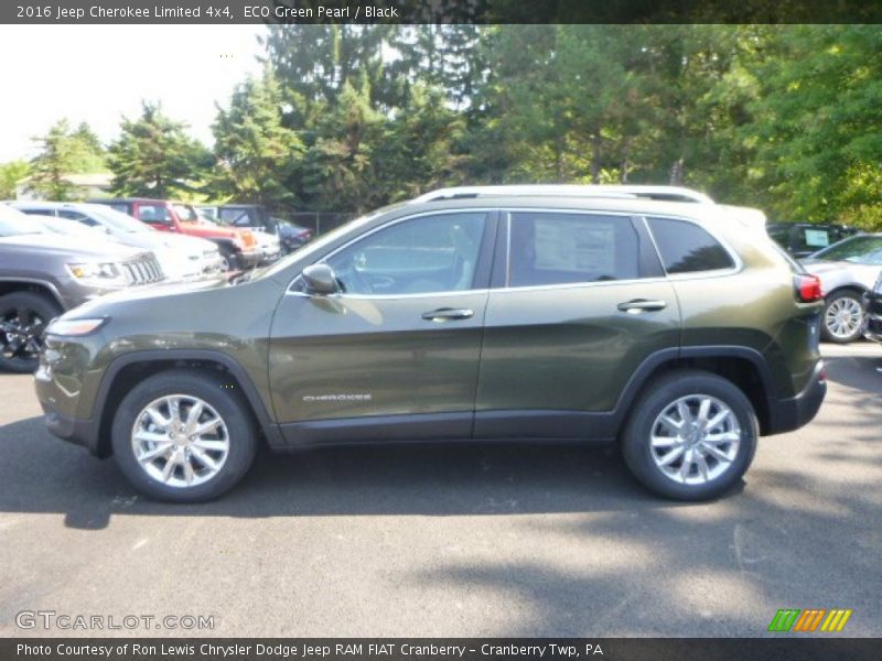 ECO Green Pearl / Black 2016 Jeep Cherokee Limited 4x4