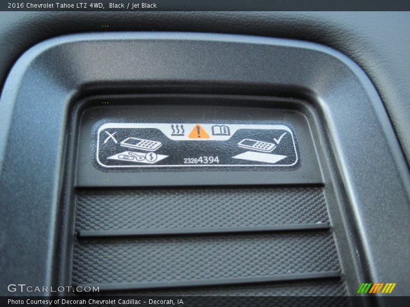 Controls of 2016 Tahoe LTZ 4WD