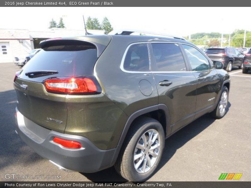 ECO Green Pearl / Black 2016 Jeep Cherokee Limited 4x4