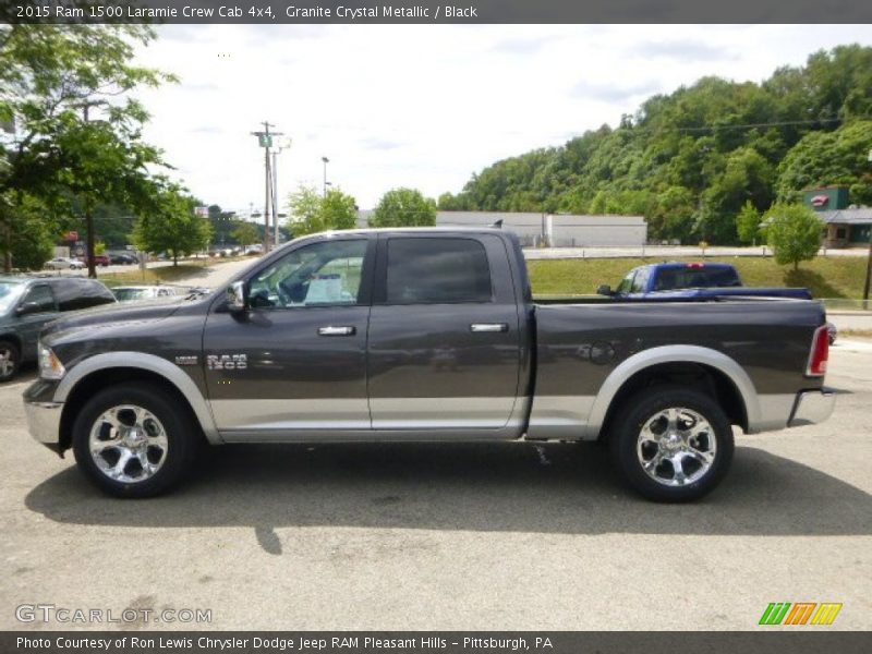 Granite Crystal Metallic / Black 2015 Ram 1500 Laramie Crew Cab 4x4