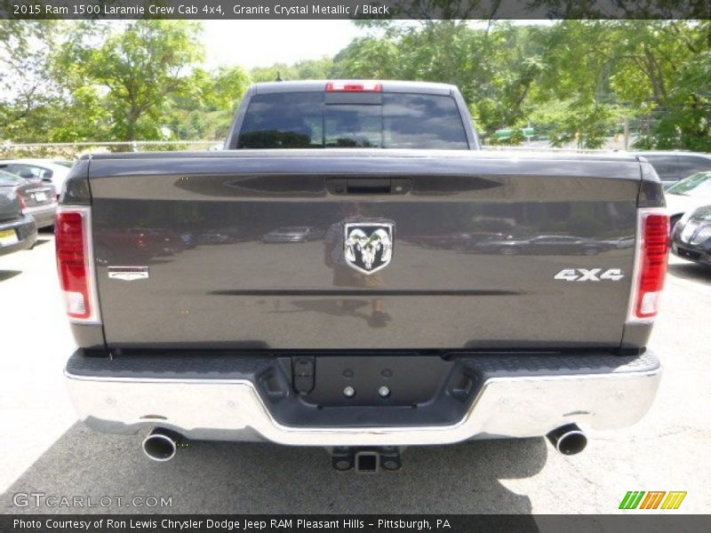 Granite Crystal Metallic / Black 2015 Ram 1500 Laramie Crew Cab 4x4