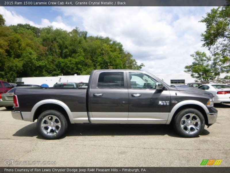 Granite Crystal Metallic / Black 2015 Ram 1500 Laramie Crew Cab 4x4