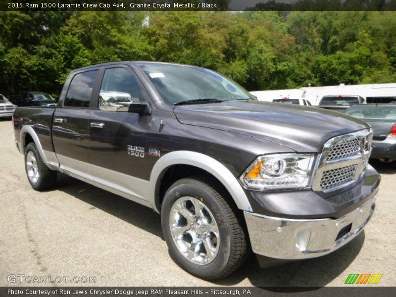 Granite Crystal Metallic / Black 2015 Ram 1500 Laramie Crew Cab 4x4