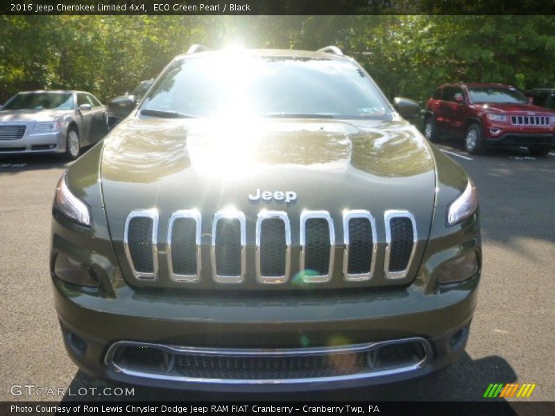 ECO Green Pearl / Black 2016 Jeep Cherokee Limited 4x4