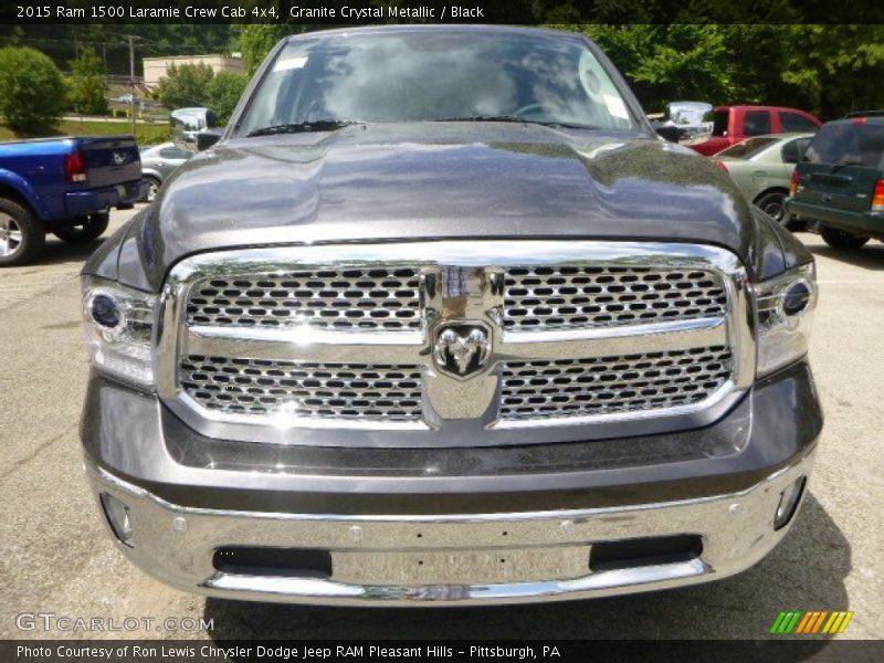 Granite Crystal Metallic / Black 2015 Ram 1500 Laramie Crew Cab 4x4