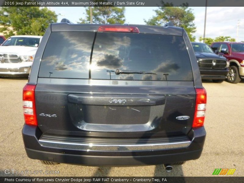 Maximum Steel Metallic / Dark Slate Gray 2016 Jeep Patriot High Altitude 4x4