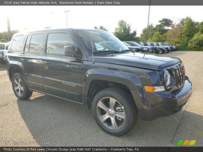 Maximum Steel Metallic / Dark Slate Gray 2016 Jeep Patriot High Altitude 4x4