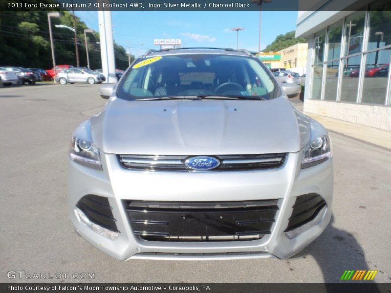 Ingot Silver Metallic / Charcoal Black 2013 Ford Escape Titanium 2.0L EcoBoost 4WD