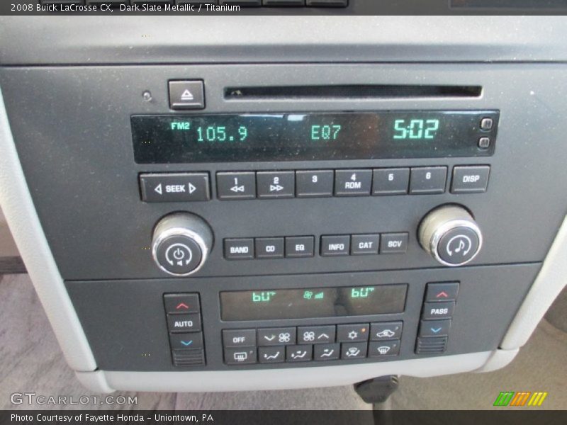 Dark Slate Metallic / Titanium 2008 Buick LaCrosse CX