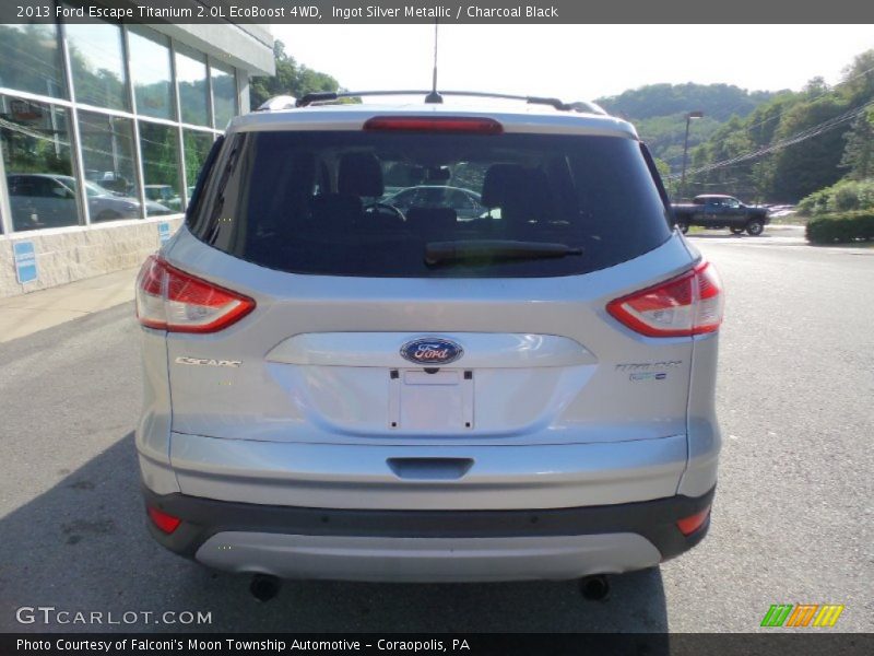 Ingot Silver Metallic / Charcoal Black 2013 Ford Escape Titanium 2.0L EcoBoost 4WD