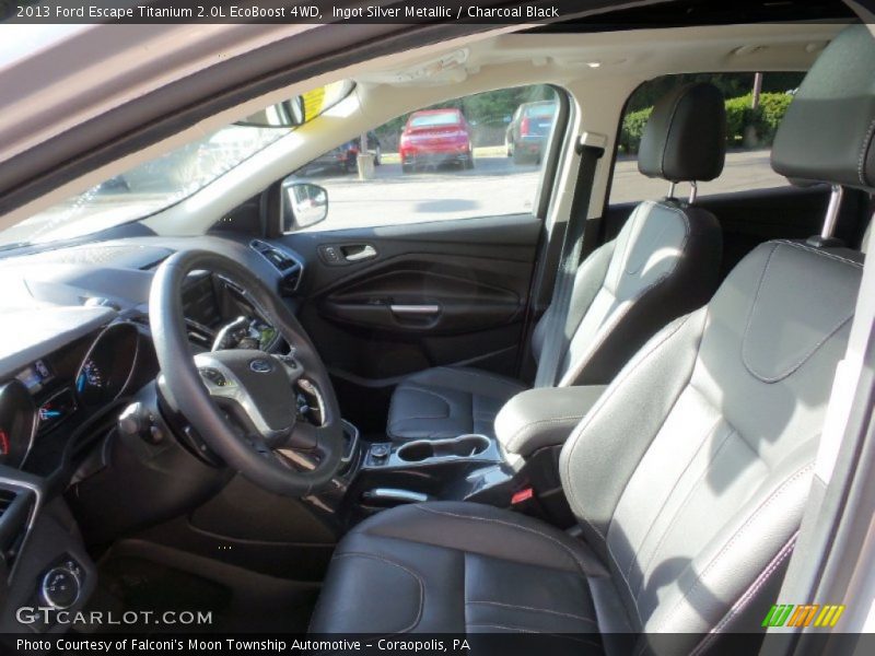 Ingot Silver Metallic / Charcoal Black 2013 Ford Escape Titanium 2.0L EcoBoost 4WD