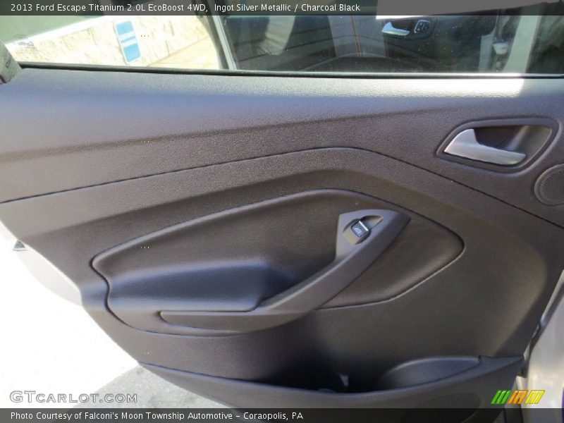 Ingot Silver Metallic / Charcoal Black 2013 Ford Escape Titanium 2.0L EcoBoost 4WD