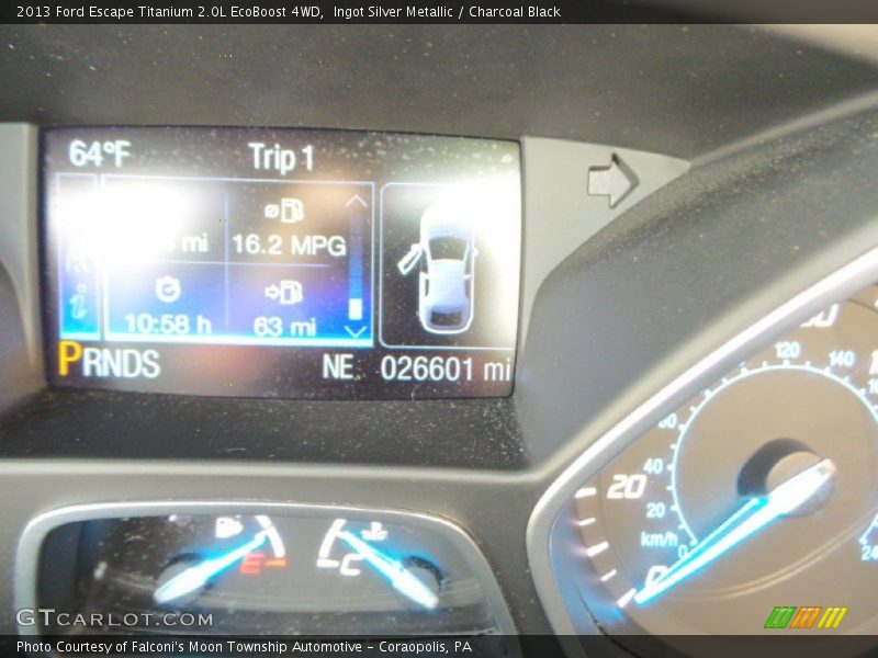 Ingot Silver Metallic / Charcoal Black 2013 Ford Escape Titanium 2.0L EcoBoost 4WD