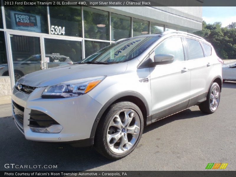 Ingot Silver Metallic / Charcoal Black 2013 Ford Escape Titanium 2.0L EcoBoost 4WD
