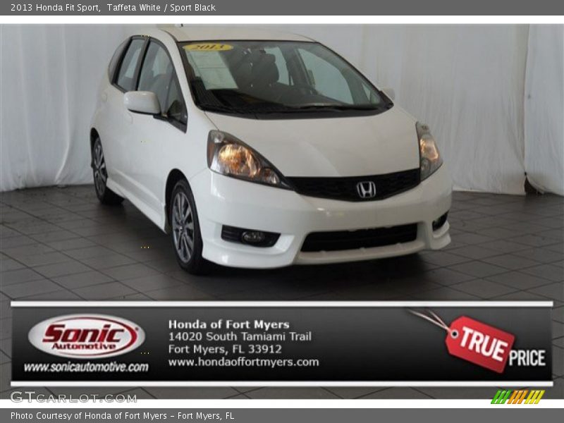 Taffeta White / Sport Black 2013 Honda Fit Sport