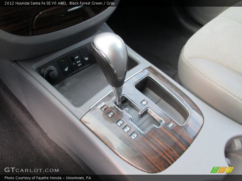 Black Forest Green / Gray 2012 Hyundai Santa Fe SE V6 AWD