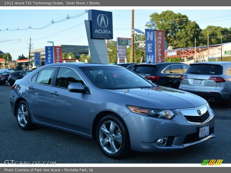 Silver Moon / Ebony 2012 Acura TSX Technology Sedan