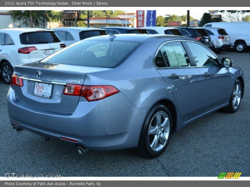 Silver Moon / Ebony 2012 Acura TSX Technology Sedan