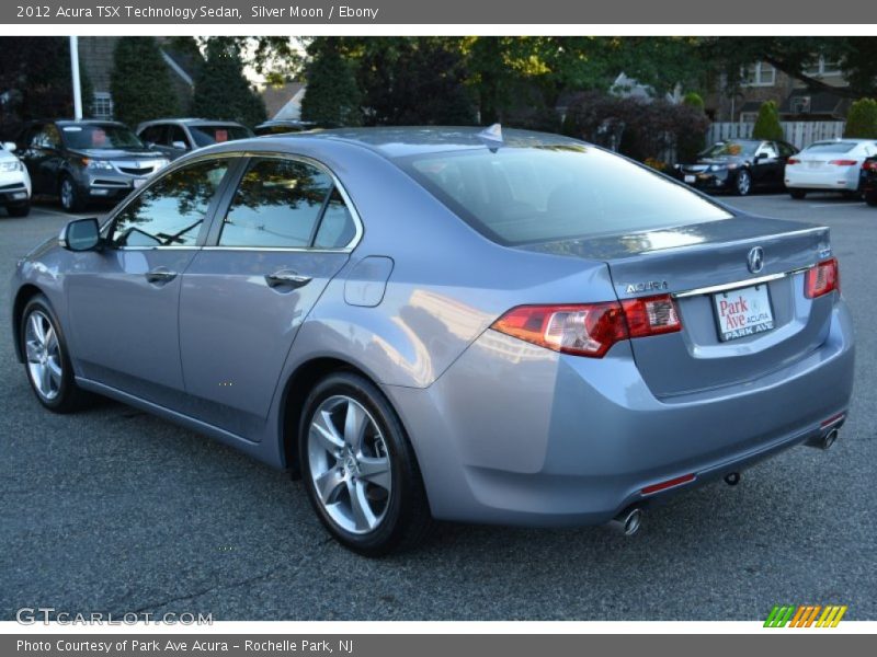 Silver Moon / Ebony 2012 Acura TSX Technology Sedan