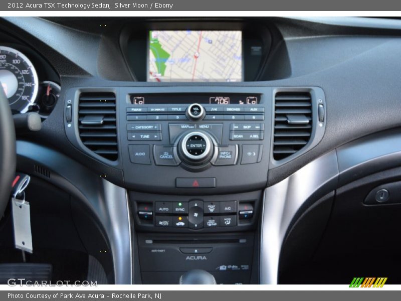Silver Moon / Ebony 2012 Acura TSX Technology Sedan