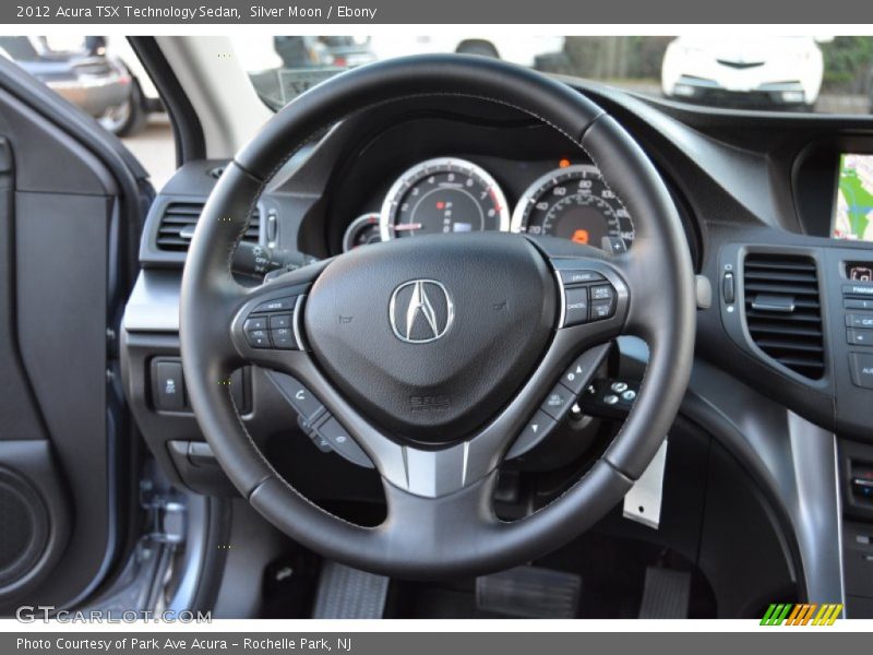 Silver Moon / Ebony 2012 Acura TSX Technology Sedan