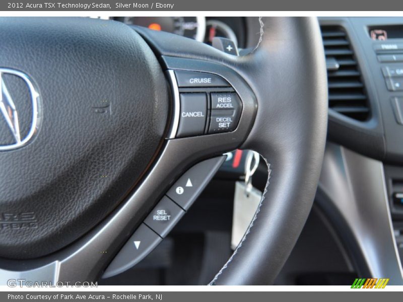 Silver Moon / Ebony 2012 Acura TSX Technology Sedan