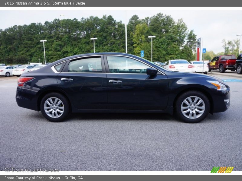 Storm Blue / Beige 2015 Nissan Altima 2.5 S