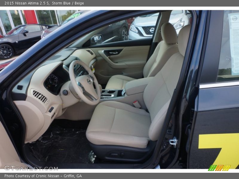 Storm Blue / Beige 2015 Nissan Altima 2.5 S