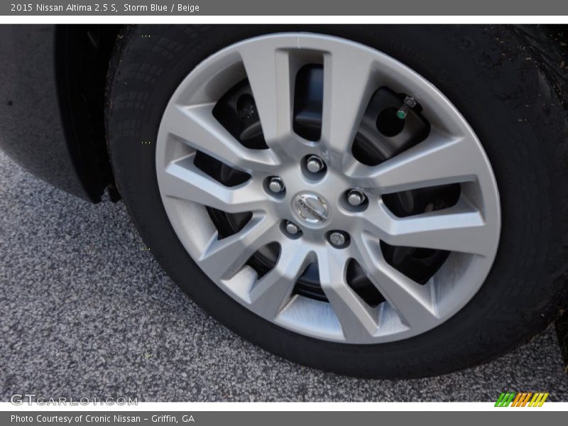 Storm Blue / Beige 2015 Nissan Altima 2.5 S