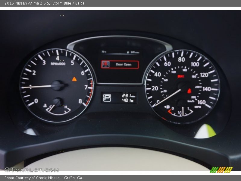 Storm Blue / Beige 2015 Nissan Altima 2.5 S