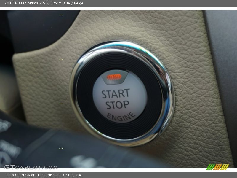 Storm Blue / Beige 2015 Nissan Altima 2.5 S