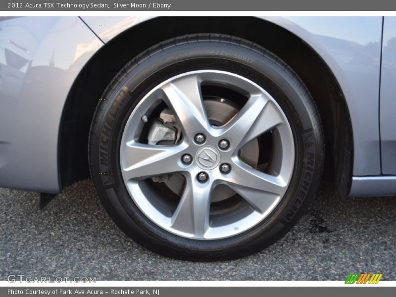 Silver Moon / Ebony 2012 Acura TSX Technology Sedan