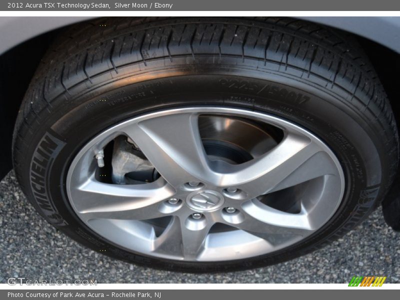 Silver Moon / Ebony 2012 Acura TSX Technology Sedan