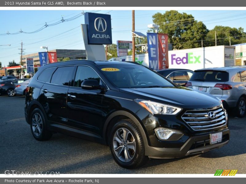 Becketts Black / Black 2013 Hyundai Santa Fe GLS AWD