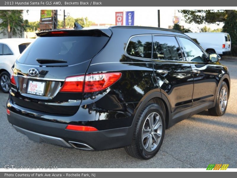 Becketts Black / Black 2013 Hyundai Santa Fe GLS AWD