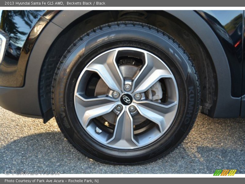 Becketts Black / Black 2013 Hyundai Santa Fe GLS AWD