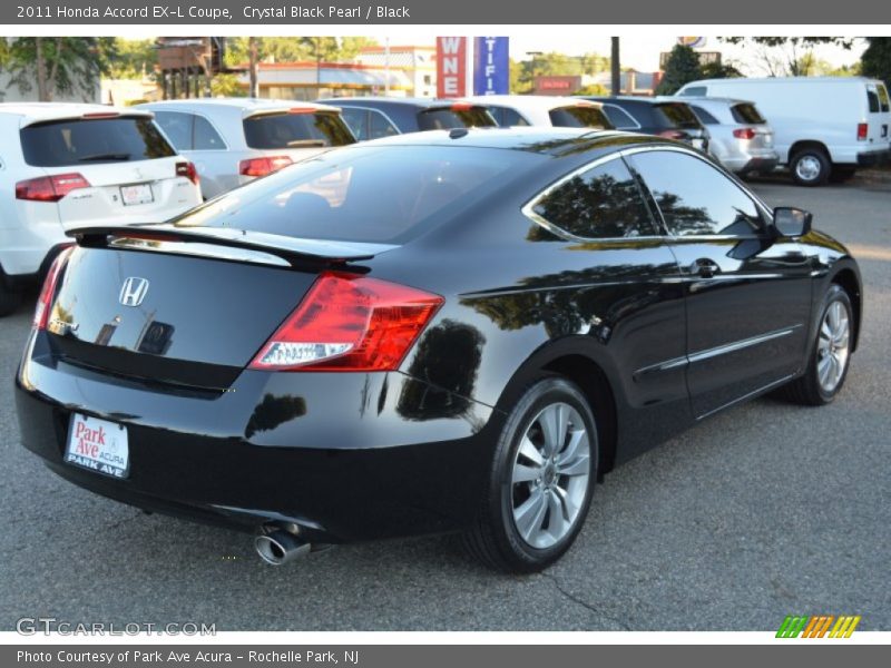 Crystal Black Pearl / Black 2011 Honda Accord EX-L Coupe