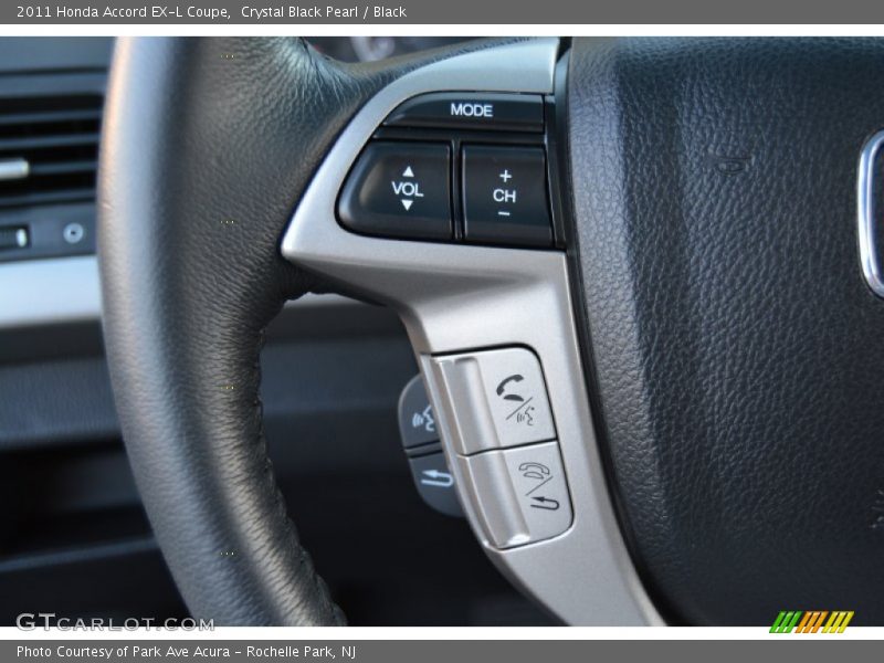 Crystal Black Pearl / Black 2011 Honda Accord EX-L Coupe