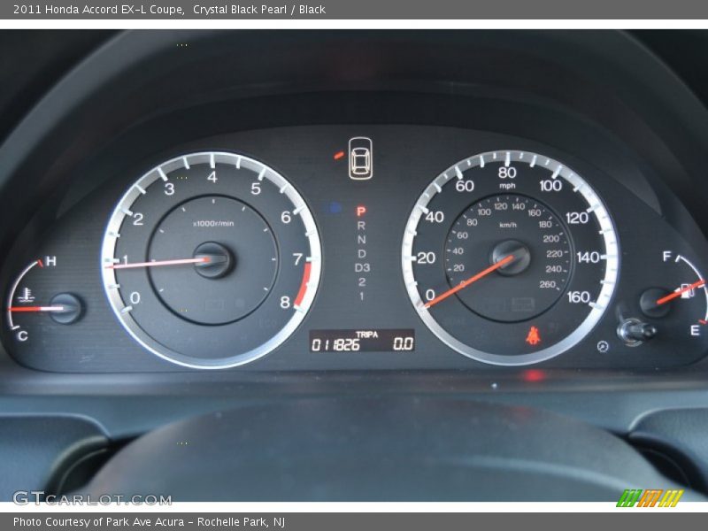 Crystal Black Pearl / Black 2011 Honda Accord EX-L Coupe